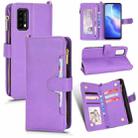 For Blackview A90 Litchi Texture Zipper Leather Phone Case(Purple) - 1