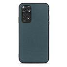 For Xiaomi Redmi Note 11 4G Global / Note 11S Accurate Hole Sheep Texture Leather Shockproof Phone Case(Green) - 1