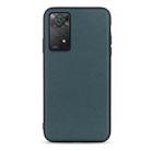 For Xiaomi Redmi Note 11 Pro Global Accurate Hole Sheep Texture Leather Shockproof Phone Case(Green) - 1