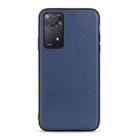For Xiaomi Redmi Note 11 Pro Global Accurate Hole Sheep Texture Leather Shockproof Phone Case(Blue) - 1
