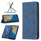 For ZTE Blade A51 Magnetic RFID Blocking Anti-Theft Leather Phone Case(Blue) - 1