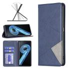 For OPPO A36 4G / A96 4G / A76 4G / K10 4G / Realme 9i Prismatic Invisible Magnetic Leather Phone Case(Blue) - 1