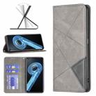 For OPPO A36 4G / A96 4G / A76 4G / K10 4G / Realme 9i Prismatic Invisible Magnetic Leather Phone Case(Grey) - 1