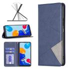 For Xiaomi Redmi Note 11 International Version Prismatic Invisible Magnetic Leather Phone Case(Blue) - 1