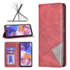 For Samsung Galaxy A23 5G Prismatic Invisible Magnetic Leather Phone Case(Red) - 1
