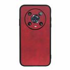 For Honor Magic4 Pro Two-color Calf Texture PU Phone Case(Red) - 1