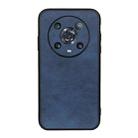 For Honor Magic4 Pro Two-color Calf Texture PU Phone Case(Blue) - 1