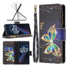 For OPPO Realme 9 Pro+ Colored Drawing Pattern Zipper Leather Phone Case(Big Butterfly) - 1