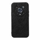 For Honor Magic4 Pro Crazy Horse Texture PU Phone Case(Black) - 1