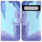 For Google Pixel 7 Watercolor Pattern Horizontal Flip Leather Phone Case(Winter Snow) - 1