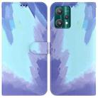 For OPPO Realme 9 Pro Watercolor Pattern Horizontal Flip Leather Phone Case(Winter Snow) - 1