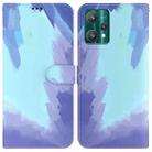 For OPPO Realme 9 Pro+ Watercolor Pattern Horizontal Flip Leather Phone Case(Winter Snow) - 1