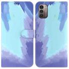 For Nokia G21 / G11 Watercolor Pattern Horizontal Flip Leather Phone Case(Winter Snow) - 1