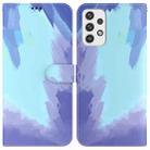 For Samsung Galaxy A23 Watercolor Pattern Horizontal Flip Leather Phone Case(Winter Snow) - 1