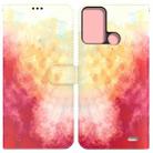 For ZTE Blade A52 Watercolor Pattern Horizontal Flip Leather Phone Case(Spring Cherry) - 1