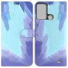 For ZTE Blade A52 Watercolor Pattern Horizontal Flip Leather Phone Case(Winter Snow) - 1