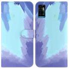 For ZTE Blade A72 / V40 Vita Watercolor Pattern Horizontal Flip Leather Phone Case(Winter Snow) - 1