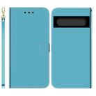 For Google Pixel 7 Pro 5G Imitated Mirror Surface Horizontal Flip Leather Phone Case(Blue) - 1