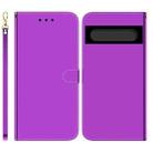 For Google Pixel 7 5G Imitated Mirror Surface Horizontal Flip Leather Phone Case(Purple) - 1