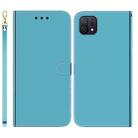 For OPPO A16K Imitated Mirror Surface Horizontal Flip Leather Phone Case(Blue) - 1