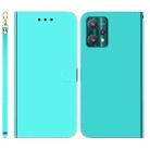 For Realme 9 Pro Imitated Mirror Surface Horizontal Flip Leather Phone Case(Mint Green) - 1