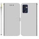 For OPPO Reno7 5G Taiwan Version / Find X5 Lite Imitated Mirror Surface Horizontal Flip Leather Phone Case(Silver) - 1
