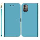 For Nokia G11 / G21 Imitated Mirror Surface Horizontal Flip Leather Phone Case(Blue) - 1