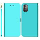 For Nokia G11 / G21 Imitated Mirror Surface Horizontal Flip Leather Phone Case(Mint Green) - 1