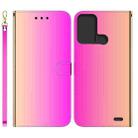 For ZTE Blade A52 Imitated Mirror Surface Horizontal Flip Leather Phone Case(Gradient Color) - 1