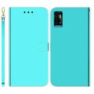 For ZTE Blade A72 / V40 Vita Imitated Mirror Surface Horizontal Flip Leather Phone Case(Mint Green) - 1