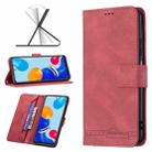 For Xiaomi Redmi Note 11 Magnetic Clasp RFID Blocking Anti-Theft Leather Case(Red) - 1