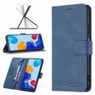 For Xiaomi Redmi Note 11 Magnetic Clasp RFID Blocking Anti-Theft Leather Case(Blue) - 1