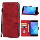 Leather Phone Case For Meizu M6 Note(Red) - 1