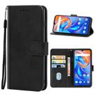 Leather Phone Case For UMIDIGI A13(Black) - 1