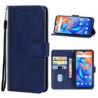 Leather Phone Case For UMIDIGI A13(Blue) - 1