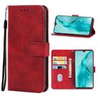 Leather Phone Case For Cubot P50(Red) - 1