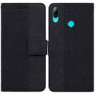 For Huawei P smart 2019/Honor 10 Lite Geometric Embossed Leather Phone Case(Black) - 1