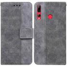 For Huawei P smart+ 2019/Enjoy 9s/Honor 10i/20i/20 Lite Geometric Embossed Leather Phone Case(Grey) - 1