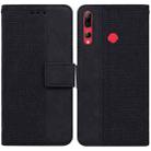 For Huawei P smart+ 2019/Enjoy 9s/Honor 10i/20i/20 Lite Geometric Embossed Leather Phone Case(Black) - 1