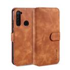 For Xiaomi Redmi Note 8T DG.MING Retro Oil Side Horizontal Flip Case with Holder & Card Slots & Wallet(Brown) - 1