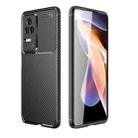 For Xiaomi Redmi K40S Carbon Fiber Texture Shockproof TPU Phone Case(Black) - 1