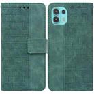 For Motorola Moto Edge 20 Lite/20 Fusion Geometric Embossed Leather Phone Case(Green) - 1