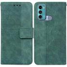 For Motorola Moto G60 / G40 Fusion Geometric Embossed Leather Phone Case(Green) - 1