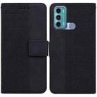 For Motorola Moto G60 / G40 Fusion Geometric Embossed Leather Phone Case(Black) - 1