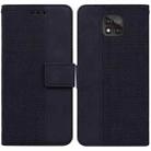 For Motorola Moto G Power 2021 Geometric Embossed Leather Phone Case(Black) - 1