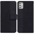 For Motorola Moto G Stylus 2021 Geometric Embossed Leather Phone Case(Black) - 1