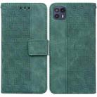 For Motorola Moto G50 5G Geometric Embossed Leather Phone Case(Green) - 1