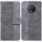 For Infinix Note 7 X690 Geometric Embossed Leather Phone Case(Grey) - 1