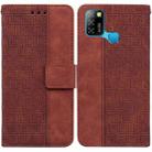 For Infinix Smart 5 X657 / Hot 10 Lite Geometric Embossed Leather Phone Case(Brown) - 1