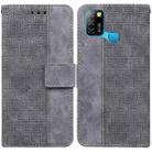 For Infinix Smart 5 X657 / Hot 10 Lite Geometric Embossed Leather Phone Case(Grey) - 1